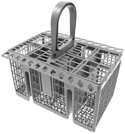 Cesta de cubiertos para lavavajillas 20.7x16.1x12cm gris, Cesta universal para cubiertos para lavavajillas, Cesto para Cubiertos Caja de Recambio para Lavavajillas Multiusos para lavavajillas