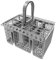 Cesta de cubiertos para lavavajillas 20.7x16.1x12cm gris, Cesta universal para cubiertos para lavavajillas, Cesto para Cubiertos Caja de Recambio para Lavavajillas Multiusos para lavavajillas