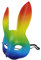 PRETYZOOM Regenbogen Hasenmaske Gruselige Hasenmaske Mardi Gras Maske Hasenkostümmaske Halloween Maske Ägypten Maske Tiermaske Lgbt Pride Maske Karnevalsmaske Für Frauen