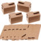 FENQURO Set mit 10 Miniatur Umzugskartons für Basteln und Dekoration, umzugskartons, umzugskarton, 8x4,3x5cm, Ideal für Wichtelszenen und Puppenhäuser