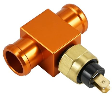 Ventilateur de radiateur avec Interrupteur de température, 22mm, adapté for KTM EXC 300 EXC-F 350 SX 125 SX-F 450 XC XCF XCW Beta Sherco Yamha Honda Suzuki GasGas(Orange)