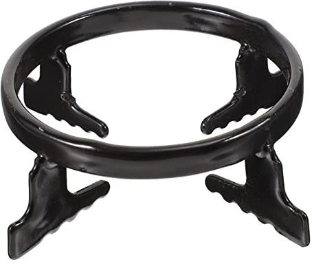 GLEAVI Gasherd Ständer Aus Gusseisen Rundes Kochfeld Untergestell Universeller Topf Halter Für Kleine Kaffeekannen Und Espressotöpfe Schwarzer Herd Aufsatz Für Küchenzubehör