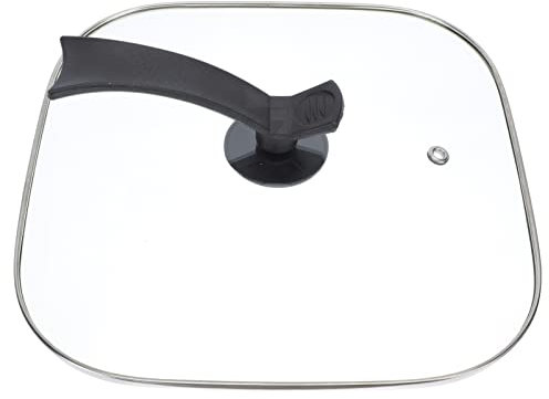 ULTECHNOVO Tapa de Olla Cuadrada Transparente 30Cm Tapa de Vidrio para Olla Eléctrica para Uso Doméstico Compatible Sartenes Cuadradas