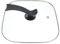 ULTECHNOVO Tapa de Olla Cuadrada Transparente 30Cm Tapa de Vidrio para Olla Eléctrica para Uso Doméstico Compatible Sartenes Cuadradas