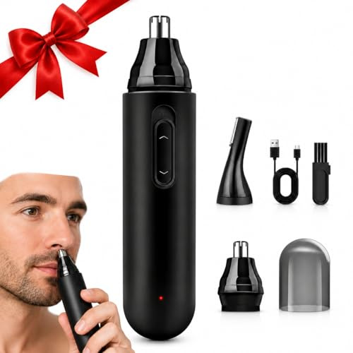 Tondeuse Nez Oreilles Homme, Tondeuse Poil de Nez Rechargeable USB, IP67