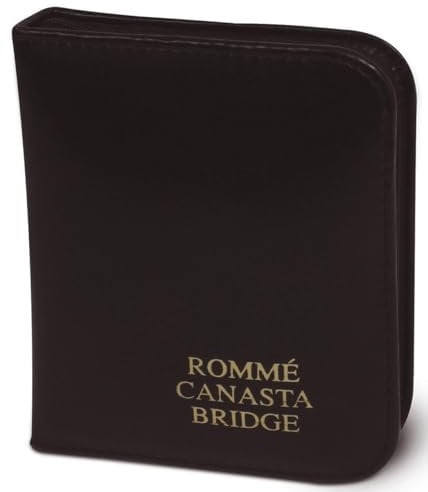 Spielkarten Rommé-Canasta-Bridge (im Lederetui)