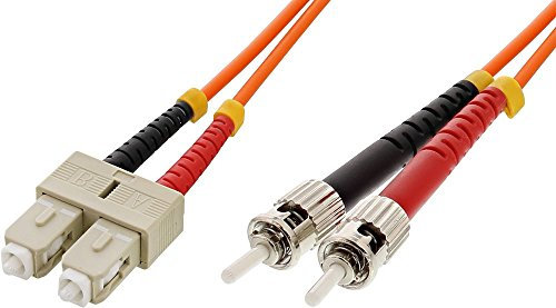 Intellinet ST/SC, 3m câble de fibre optique Orange - Câbles de fibre optique (3m, 3 m, ST, SC, Male connector / Male connector, Orange)