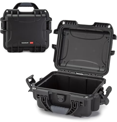 NANUK 905 (leer) – Leichter, wasserdichter Schutzkoffer für Kamera, Drohne und Ausrüstung – Stoßfest – Ideal für Reisen (31,75 x 25,65 x 15,24 cm) (Schwarz)