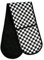 Premier Housewares Check Mate Double Oven Glove - Black/White