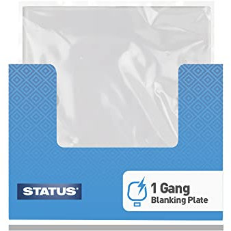 STATUS Electrical Blanking Plate | White 1 Gang Blanking Plate | Single Switch Blanking Plate | SSBPB22