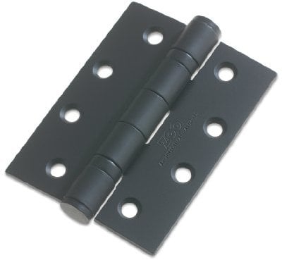 ZOO Hardware ZHS43PCB Powder Coated Black Ball Bearing Butt Hinge 102x76x3mm from The Door Handle Store
