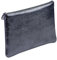 Clairefontaine 8707C Schlampermäppchen (mit Perlmutt-Effekt flach, 22 x 11cm, praktisch und robust, aus Leder) 1 Stück petrolblau