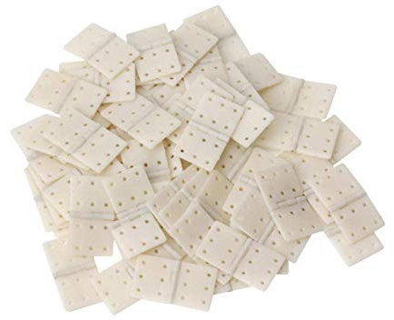 Karcy Large Nylon Pinned Hinges, 20Pcs (20X36mm), Clear, Unfinished, Surface Mount, Flexible Rotation for RC Airplane Plane Parts Replacement