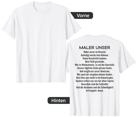 Maler Unser Gebet Maler und Lackierer T-Shirt