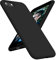 OTOFLY Compatible with iPhone SE Case,iPhone 8 Case,Ultra Slim Fit Phone Cases Liquid Silicone Cover with Full Body Soft Bumper Protection Anti-Scratch Shockproof Case 4.7(Black)