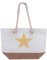 N / A Coole Strandtasche Stern Design weiß Tasche Beach Bag Shopper Umhängetasche