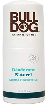 Bulldog Natürliches Deodorant Minze und Eukalyptus 75 ml - parfümiertes Deodorant für Herren mit natürlichen Inhaltsstoffen