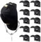 A&H Zier Cap Halterung Wand Cap Halter Cap Aufbewahrung Hutständer für Baseball Caps Hut-Haken für Wand Hut Halterung für Wand Hut-Hänger für Hut-Display Hut-Organiser für Schals(10, Schwarz)