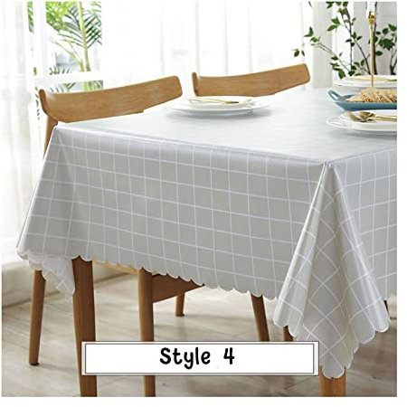 Wachstischdecke Abwaschbar Tischschoner Unterlage Meterware Gitter Tischdecke Stoff Bügelfrei Tischtücher Eckig Grau Tischschutz Dekoration 40X60Cm