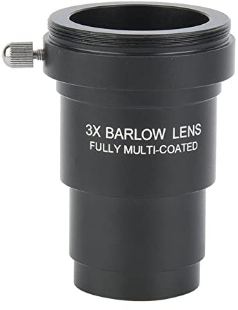 Akozon Gosky 3X Barlow, Barlow lins M42x0,75 trådgränssnitt för 1,25 linser teleskoptum astronomiska okular