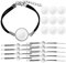 10 Stücke DIY Einstellungen DIY Gürtel Tings Handwerk Künstliche Rohlinge Armbänder Tablett Klar Blanko Manschette Für Runde Handgelenk Material Herstellung Handwerk Kuppel