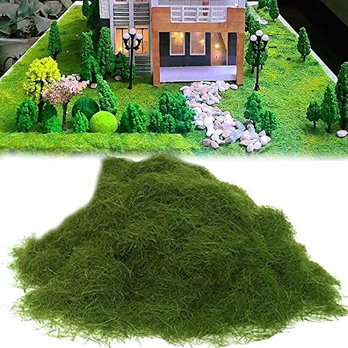 Erba Modellismo, 250g 5mm Modellbau Zubehör Landschaft Modellisenbahn Muschio Artificiale Decorazioni Erba Sparsa Prato Erba Statica Mandria Foresta Paesaggio Terreno Ferrovia Giardino Verde Montagna