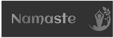 Jung Edelstahl Design Türschilder - Namensschilder V2A Edelstahl - incl. Gravur - Hinweisschilder Edelstahl/anthrazit oder weiß wählbar (Anthrazit RAL 7016, 120x40 mm)