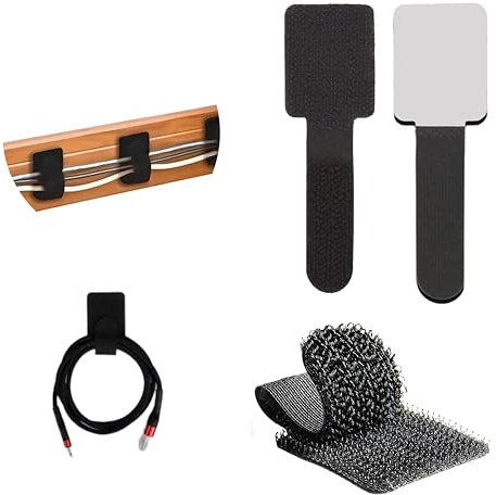 Armiz 10 Stück Kabel-Clips, selbstklebend, effiziente Kabel-Clips, Organizer, Kabelmanagement, starke, selbstklebende Kabel-Clips…