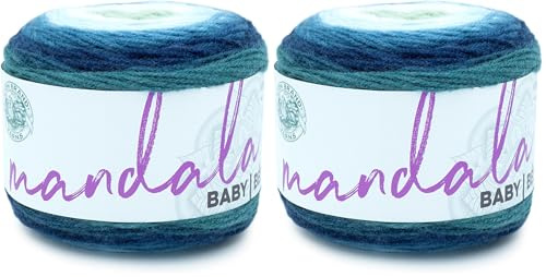 Lion Brand Yarn Company 526-205 Mandala Baby Yarn, Echo Caves, One Skein (Pack of 2)