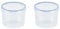 LocknLock Round 640ml Food Storage Containers with Lids - Airtight & Watertight, Microwave & Dishwasher Safe Food Containers with Twist Lids (115 x 90mm) (Pack of 2)