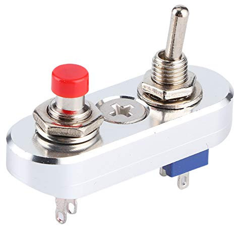 Premium-Kippschalter aus Edelstahl und Aluminiumlegierung mit Selbstrückstellung, 3-polig, 220 V, 3 A, mit 7-mm-Befestigungsloch, Lange Lebensdauer