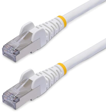 StarTech.com Cavo Ethernet CAT8 bianco da 3m, Snagless RJ45, 25G/40G, 2000MHz, 100W PoE++, Cavo lan S/FTP LSZH, 26AWG rame puro