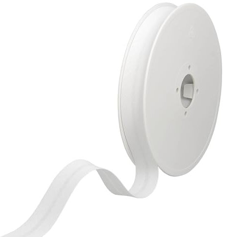 Les Petits Rubans Schrägband – 30 mm breit, gefaltet 15 mm, 25 m Rolle, 50% Baumwolle, 50% Polyester, Bordüre zum Nähen, Banner, Polster, Möbel, Paspeln, Kleidung, Decken