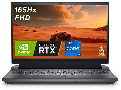 Dell G15 5530 Ordinateur Portable Gaming 15.6 FHD 165Hz, Processeur Intel Core i7-13650HX, NVIDIA GeForce RTX 4060, RAM 16Go, SSD 1To, Windows 11 Home, Clavier rétroéclairé Français AZERTY
