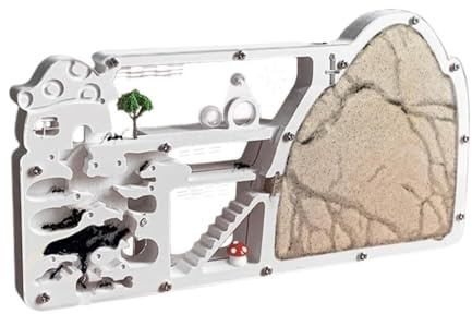 OUYUE Ameisennest Ant Farm Castle Ant Farms Tool Kit Ameisenbeobachtung Ant Viewing Habitat Science Kit Ameisenfarm(Brown)