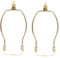 NESTINGHO 2pcs 11 Zoll Legierung Beschichtung Lampenschirm Horn Rahmen Beleuchtung Lampe Horn Halterungen