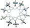 Courtieyeardceastea 10 tensores de cadena para bicicleta BMX, plateados, 5 mm x 5 cm