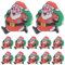 25Pcs Niedlicher Weihnachtsmann Ansteckbrosche Pin für Frauen Mädchen
