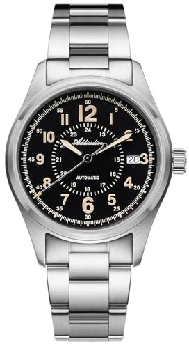 ADDIESDIVE Uhr Herren Automatik Mechanische 200m Wasserdicht Analoge Uhr | Retro Uhr NH35A-Uhrwerk Saphirglas BGW9 Leuchtend Mattes Zifferblatt Outdoor Uhr Mit Edelstahlarmband AD2074