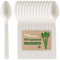 HAAGO - 300 Spoons Cutlery Set - Reusable, Dishwasher Safe Heavy Duty Cutlery for Parties, Weddings, Events, for Hot & Cold Food - White 16cm / 6