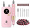 MelodySusie Electirc Nail Drill 30000 RPM, SC320F Professional Rechargeable Portable Nail File,Cordless E File for Acrylic Nails Gel Polishing Removing Nail Kit for Manicure Salon Home,Rose