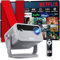 Vidéoprojecteur 4K【Ufficiale Netflix & Auto Focus Proiettore】 Rotatif à 360° Full HD 1080P Natif Proiettore 600 ANSI Auto Keystone, WiFi 6 Bluetooth 5.2 Controllo Vocale Smart Home Outdoor Proiettore