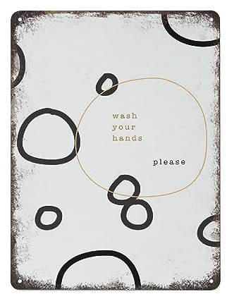 FJQWKLF Lustiges Vintage-Metallblechschild, Duschraum-Dekor, Poster, inspirierende Drucke, Dekor, geeignet für Zuhause und Küche, Bar, Wand tion, 20,3 x 30,5 cm