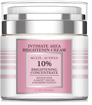 Crema sbiancante per zone intime, crema sbiancante per zone intime, corpo, viso, zona bikini e zone sensibili, crema per zone intime per la rimozione di macchie scure, contiene peptidi e mora
