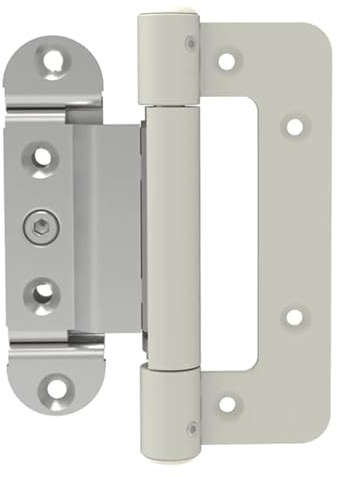 SFS Dynamic 2D-C White Adjustable Hinge for Composite & Timber Doors