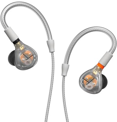 beyerdynamic DT 30 IE Professioneller In-Ear-Monitor für Bühne & Proberaum | Passive Schallisolation bis zu 39 dB, ergonomische Passform, abnehmbares MMCX-Kabel, Farbe Transparent
