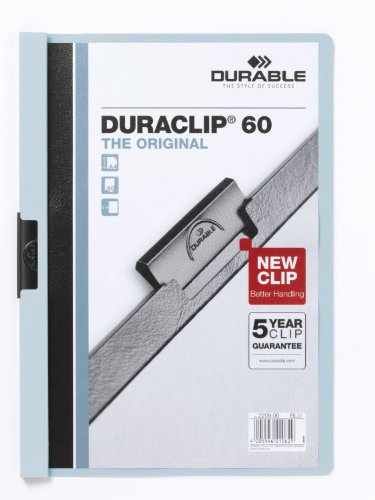 Durable 220906 - Duraclip 60 Report File 6mm A4 Blue 220906 (PK25)