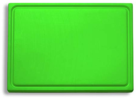 F. DICK Schneidbrett, Saftrille (Kunststoffschneidbrett, grün, 265x325x18 mm, beidseitig verwendbar, HACCP) 91265000-14