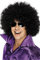 Smiffys Afro Perücke, Super-groß, Schwarz