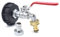 Raccord robinet en laiton chromé sortie raccord rapide